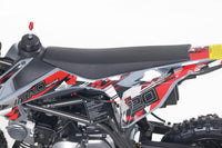 Tao MT-DB20 110cc Youth Dirt Bike, Automatic, Electric Start, Gold Drive Chain, Folding Adjustable Levers, Color Matched Grips, Off Road Only