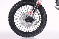 Tao DBX1 140cc Youth Dirt Bike, 4 Speed Manual, Twin Spar Frame, Front & Rear Disc Brakes, Silver Front Forks, Folding Adjustable Levers, Off Road Only