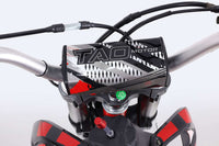 Tao DBX1 140cc Youth Dirt Bike, 4 Speed Manual, Twin Spar Frame, Front & Rear Disc Brakes, Silver Front Forks, Folding Adjustable Levers, Off Road Only