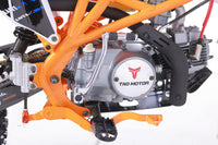 Tao DB27 125cc Youth Dirt Bike, 4 Speed Manual, Kick Start, Powder Coated Frame, Adjustable Levers, Gripper Seat, Off Road Only