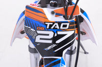 Tao DB27 125cc Youth Dirt Bike, 4 Speed Manual, Kick Start, Powder Coated Frame, Adjustable Levers, Gripper Seat, Off Road Only
