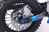 Tao DB24 110cc Youth Dirt Bike, Semi-Automatic, Hydraulic Disc Brakes, Folding Adjustable Levers, Silver Front Forks, Off Road Only