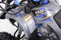 Tao T-Force Platinum 120cc Youth ATV, Automatic with Reverse, Chrome Rims, Adjustable Shocks, High-Performance Ignition, Speed Limiter, Tether Kill Switch