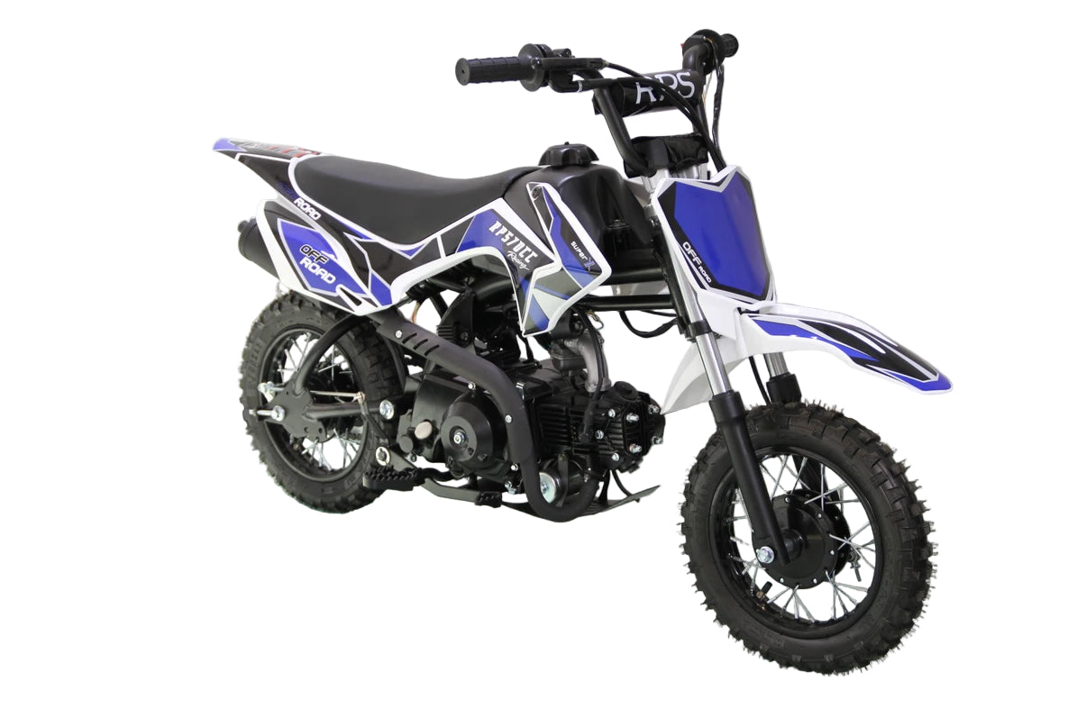 RPS 70  Kids Dirt bike, Automatic, Electric Start, PZ22 carb,  23 inch seat height, 4 Stroke, Speed limiter, Kill switch Remote,  Can add training wheels