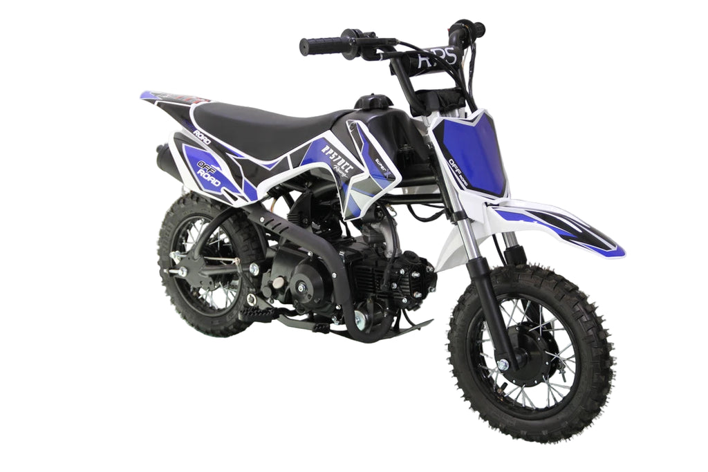 RPS 70  Kids Dirt bike, Automatic, Electric Start, PZ22 carb,  23 inch seat height, 4 Stroke, Can add training wheels