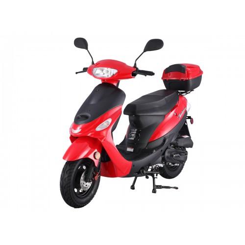 Tao Pony 50 49cc Adult Scooter, Fully Automatic, Electric Start, Kick Start Backup, Front & Rear Disc Brakes, 1.8 HP Engine, CDI Ignition