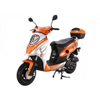 Tao VIP 50 49cc Adult Scooter, Fully Automatic, Electric Start, Kick Start Backup, Front Disc Brake, 10 Inch Wheels, Under Seat Storage