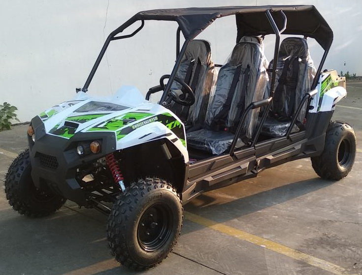 TrailMaster Challenger 4-200 4 seater UTV side-by-side Deluxe Extended Model for Adults & Teens