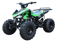 Tao Cheetah G125 Race Style, 107cc Sport Model Ultra Quad - Fully Automatic with Reverse - 19" Tires. CA Legal