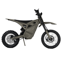 Viscena Cobra, 72V Electric Dirt Bike, 8000W Peak Power, 35Ah Lithium-Ion Battery, 3 Speed Modes, Hydraulic Disc Brakes, Front and Rear Hydraulic Suspension, Headlight, Taillight, 420 Chain, 17" Front 14" Rear Wheels, 32" Seat Height