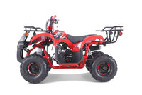 Tao D125 107cc Youth ATV, Automatic with Reverse, Electric Start, Coil Over Shocks, Front & Rear Brakes, Remote Kill, Speed Limiter