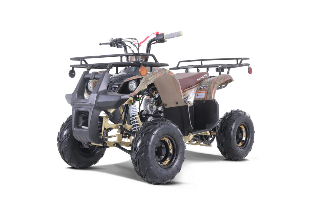 Tao D125 Youth ATV, Mid Size 107cc, Automatic Trans with reverse, Electric Start, Coil Over Shocks, Front and Rear Brakes, Remote Kill, Speed Limiter