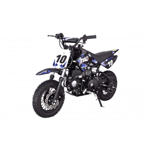 Tao DB10 107cc Youth Dirt Bike, Fully Automatic, Electric Start, Speed Governor, Adjustable Rear Shock, 10 Inch Wheels, Off Road Only