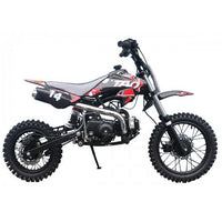 Tao DB14 110cc Youth Dirt Bike, Semi-Automatic, Kick Start, Adjustable Rear Shock, 14 Inch Front Wheel, Off-Road Tires, Off Road Only