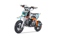 Tao MT-DB20 110cc Youth Dirt Bike, Automatic, Electric Start, Gold Drive Chain, Folding Adjustable Levers, Color Matched Grips, Off Road Only