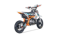 Tao MT-DB20 110cc Youth Dirt Bike, Automatic, Electric Start, Gold Drive Chain, Folding Adjustable Levers, Color Matched Grips, Off Road Only