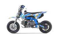 Tao MT-DB20 110cc Youth Dirt Bike, Automatic, Electric Start, Gold Drive Chain, Folding Adjustable Levers, Color Matched Grips, Off Road Only