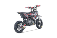 Tao MT-DB20 110cc Youth Dirt Bike, Automatic, Electric Start, Gold Drive Chain, Folding Adjustable Levers, Color Matched Grips, Off Road Only