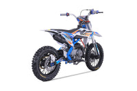 Tao DB24 110cc Youth Dirt Bike, Semi-Automatic, Hydraulic Disc Brakes, Folding Adjustable Levers, Silver Front Forks, Off Road Only