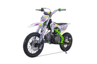 Tao DB24 110cc Youth Dirt Bike, Semi-Automatic, Hydraulic Disc Brakes, Folding Adjustable Levers, Silver Front Forks, Off Road Only