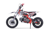 Tao DB24 110cc Youth Dirt Bike, Semi-Automatic, Hydraulic Disc Brakes, Folding Adjustable Levers, Silver Front Forks, Off Road Only