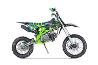 Tao DBX1 140cc Youth Dirt Bike, 4 Speed Manual, Twin Spar Frame, Front & Rear Disc Brakes, Silver Front Forks, Folding Adjustable Levers, Off Road Only