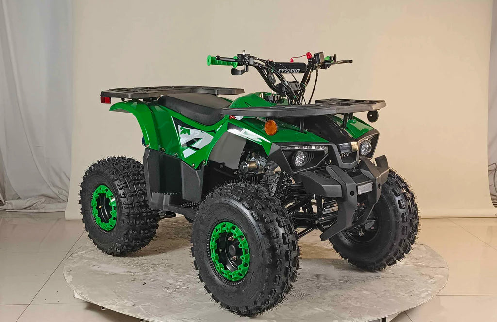 Vitacci Phantom 125cc youth ATV.  Fuel Injected, Mid Size, Electric start, Bead Lock Style Rims, With Reverse, LED Headlight.