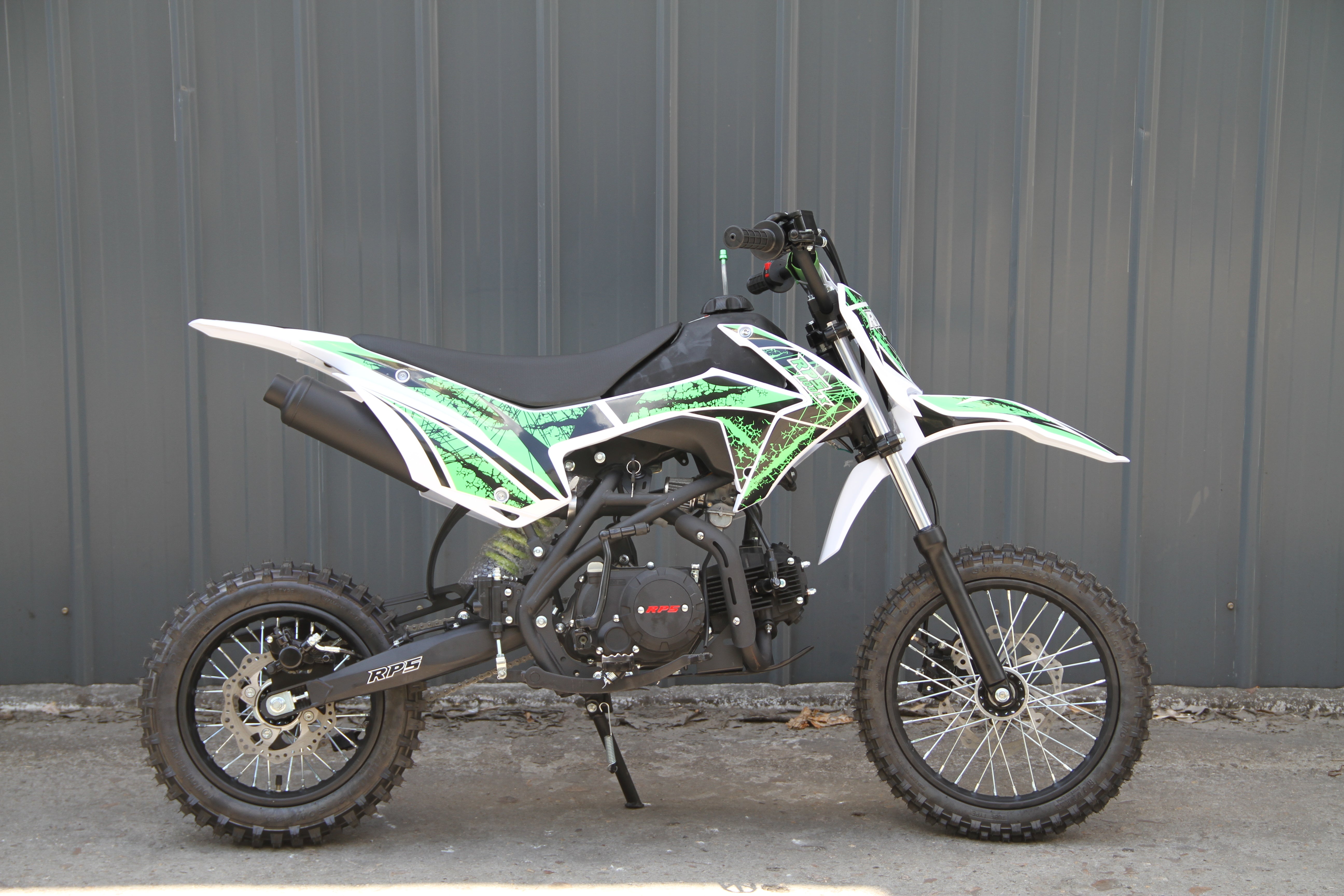 RPS 110 Dirt Bike | 110CC Off-Road Mini Bike | Dual Disc Brakes