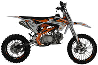 TrailMaster LK125 123cc Youth Dirt Bike, 32.89" Seat Height, 17" Front Tire, Electric Start, Inverted Shocks