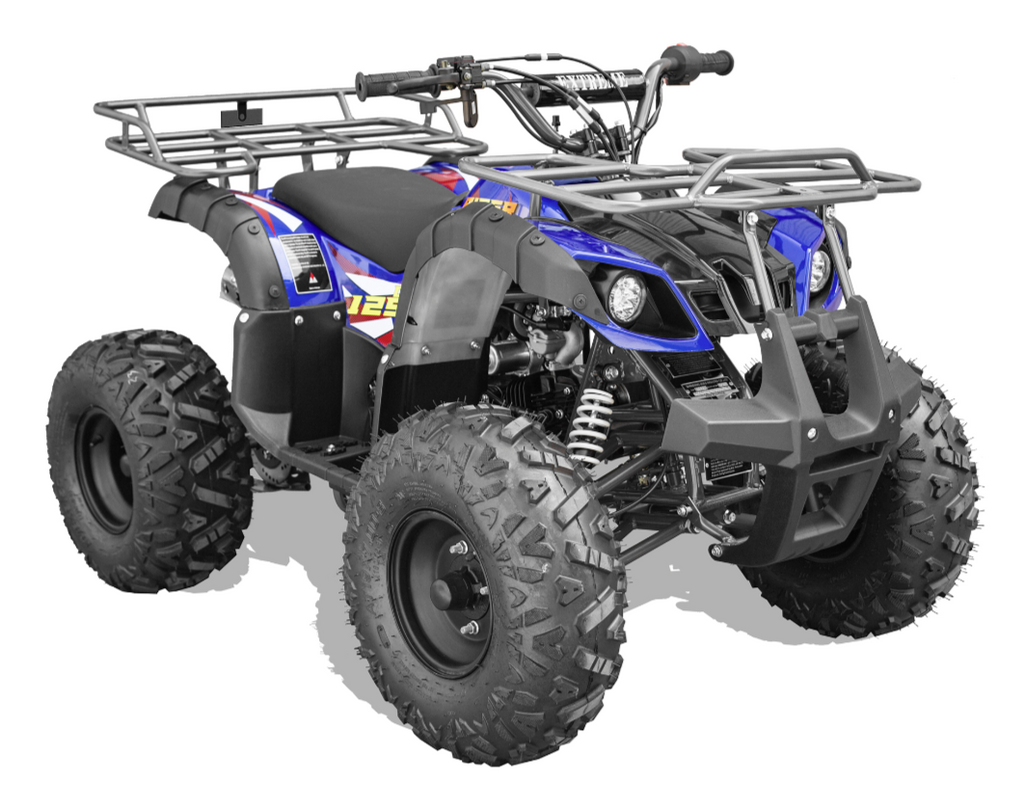 Vitacci Rider 9 Utility, 125cc, Automatic with reverse, Electric start, Throttle Control, Youth Mid-Size For Kid 12-Year-old and Up Utility ATV