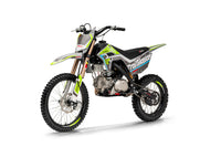 Trailmaster JHL SX150, Dirt Bike, 140cc, Electric Start,  Manual Trans, 32.70 inch seat height, Electric Start, 140cc, Air Cooled, Inverted Forks, Dual Vented disc Brakes, 19 inch Front Tire