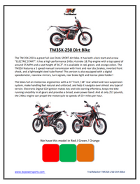 Trailmaster TM35X 250cc, 5 Speed Manual, LED Head Light, 21 Trailmaster TM35X 250cc, 5 Speed Manual, LED Head Light, 21