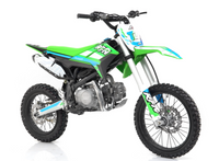 Apollo Thunder T20 Full Size Dirt Pit Bike, 4 Speed Manual, Kick Start, 34 Inch Seat Height, 17 inch front tire