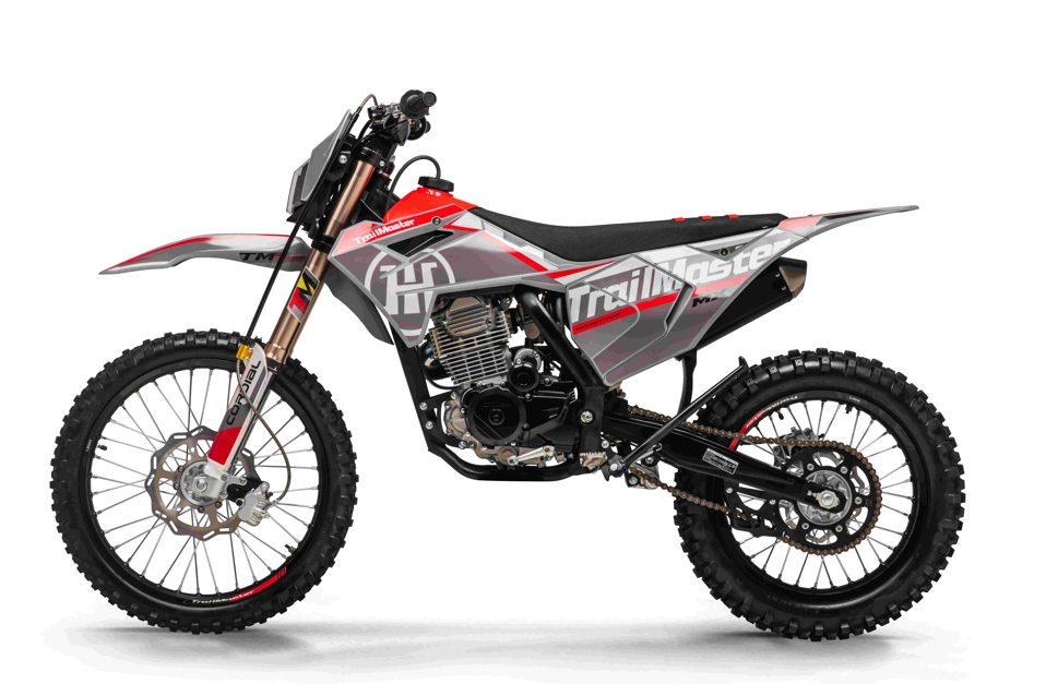 Trailmaster JHL MX250 Pro Dirt Bike 249.9 cc, 5 speed trans, High-Performance Off-Road Motorcycle with Advanced Suspension and Power