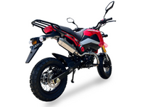 Ice Bear Rogue PMZ125-1EN. 125cc  Grom Style Dual Sport, LCD Speedometer, 4 Speed Trans, Larger Gas Tank