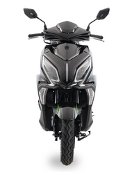 Ice Bear Clash PMZ150-2, GY6 Honda Clone engine, Electric and kick Start, Large 12 inch front Rim, Telescopic front forks, Locking  Trunk