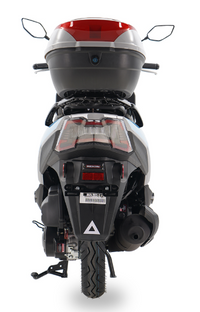 Ice Bear Clash PMZ150-2, GY6 Honda Clone engine, Electric and kick Start, Large 12 inch front Rim, Telescopic front forks, Locking  Trunk