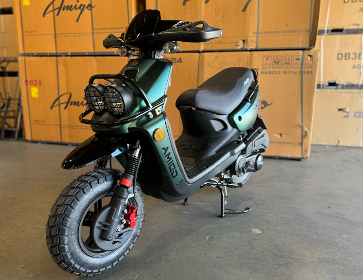 Amigo Warrior 200-A, Ships 98% Assembled, ABS, USB, Heavy Duty, Off Road Tires, Dual Halogen Headlights, Electric and Kick Start,