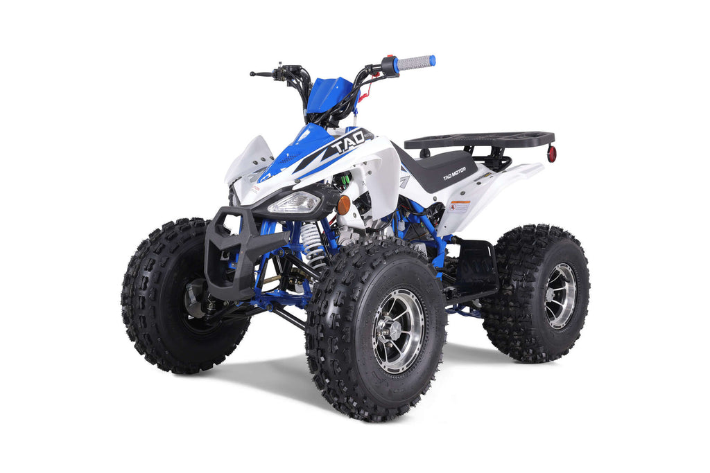 Tao Cheetah Platinum 120cc Youth ATV, Automatic with Reverse, Chrome Rims, Front & Rear Adjustable Shocks, Powder Coated Frame, Race Inspired Suspension, LED Lights
