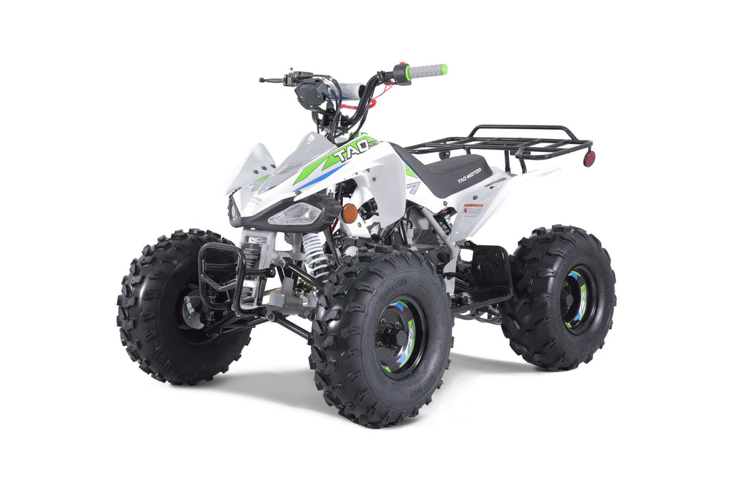 Tao Cheetah G125 107cc Youth ATV, Automatic with Reverse, Front & Rear Adjustable Shocks, Powder Coated Frame, 19 Inch Tires, Race Style
