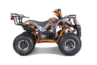 Tao T Force Platinum DLX Chrome Rims, Adjustable Shocks, High Performance Ignition, Ignition Kill, Larger Frame, Speed Limiter, Automatic Transmission. Off road only. CA Legal