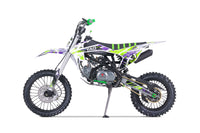 Tao DBX1 140cc Youth Dirt Bike, 4 Speed Manual, Twin Spar Frame, Front & Rear Disc Brakes, Silver Front Forks, Folding Adjustable Levers, Off Road Only