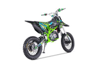 Tao DBX1 140cc Youth Dirt Bike, 4 Speed Manual, Twin Spar Frame, Front & Rear Disc Brakes, Silver Front Forks, Folding Adjustable Levers, Off Road Only