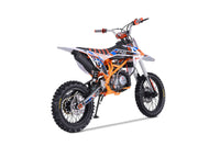 Tao DBX1 140cc Youth Dirt Bike, 4 Speed Manual, Twin Spar Frame, Front & Rear Disc Brakes, Silver Front Forks, Folding Adjustable Levers, Off Road Only