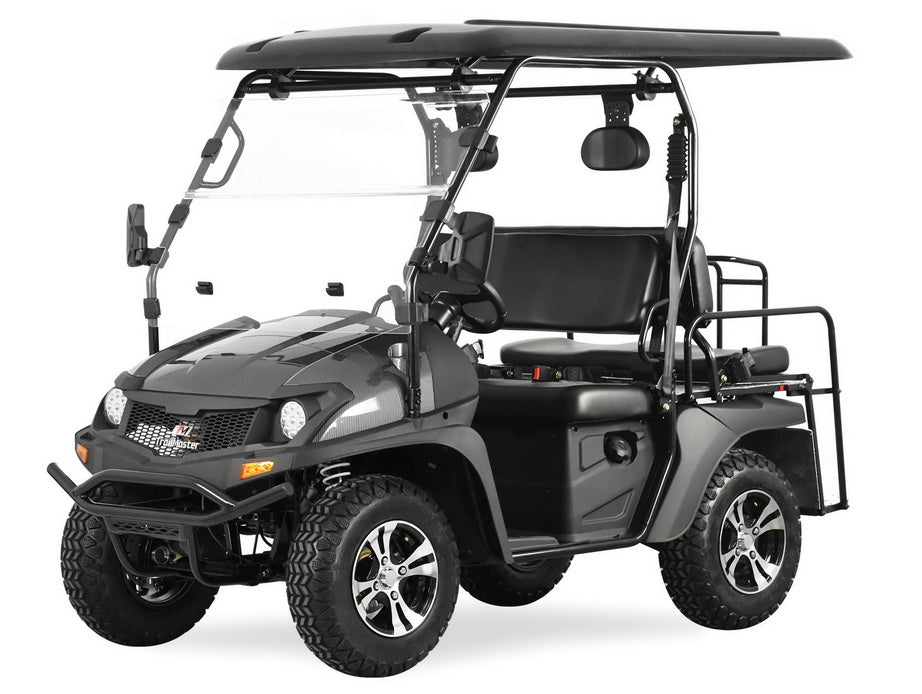 Trailmaster Taurus 450-GX Long Roof 4 Seat UTV / Golf Cart Style / side-by-side 4X4 with High/Low Gear- Rear Seat Converts to Cargo area.