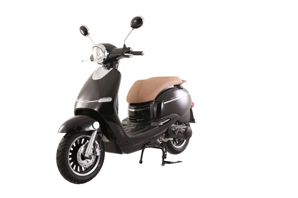 Trailmaster Turino 200. 170cc. Automatic CVT trans, Electric Start, Great European Styling, LCG Speedometer and Gauges, 12 Inch Rims, 31.9 inch seat height