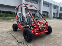 TrailMaster Apache 7, 212cc Youth Go-Kart, 4-Stroke, Air Cooled, CVT Automatic, Torque Converter, Pull Start, Hydraulic Disc Brake, Double A-Arm Suspension, 5-Point Safety Harness, Full Roll Cage, Individual Sport Seats