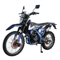 CRT Moto DF300RTT Broncho 300 Dirt Bike,  Air Cooled 250cc, 37 inch seat height, 21 inch front tire,CA LEGAL, 5-Speed Manual, Electric Start, DOT light package, Inverted Front Forks