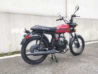 RPS Cafe 140, 140cc, 4-Stroke, Carbureted, 2-Speed Automatic, Electric Start, CDI Ignition, Chain Drive, Front and Rear Drum Brakes, 17 Inch Wheels, 29.9 Inch Seat Height