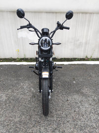 RPS Cafe 140, 140cc, 4-Stroke, Carbureted, 2-Speed Automatic, Electric Start, CDI Ignition, Chain Drive, Front and Rear Drum Brakes, 17 Inch Wheels, 29.9 Inch Seat Height
